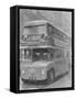 London's New Passenger Bus-John Eggitt-Framed Stretched Canvas