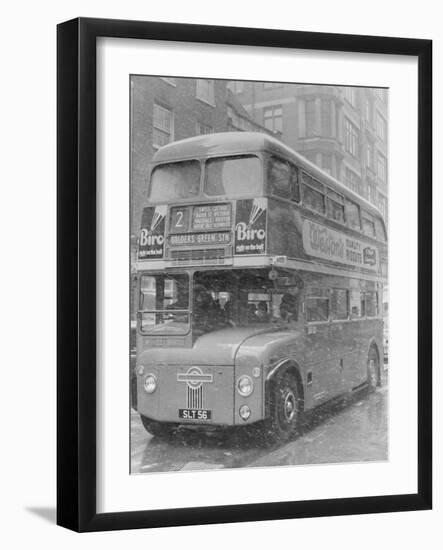 London's New Passenger Bus-John Eggitt-Framed Photographic Print