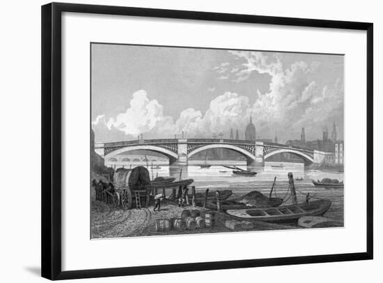 London's Southwark Bridge-null-Framed Giclee Print