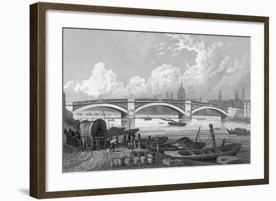 London's Southwark Bridge-null-Framed Giclee Print