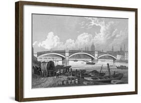 London's Southwark Bridge-null-Framed Giclee Print