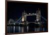 London's Tower Bridge At Night-Steven Maxx-Framed Photographic Print