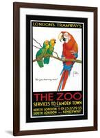 London's Tramways, The Zoo-Lawson Wood-Framed Art Print