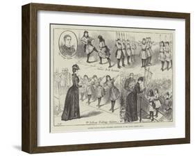 London School-Board Children Exercising in the Royal Albert Hall-Melton Prior-Framed Giclee Print