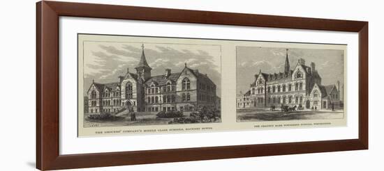 London School Buildings-Frank Watkins-Framed Giclee Print