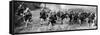 London Scottish Soldiers Charging with the Bayonet-null-Framed Stretched Canvas