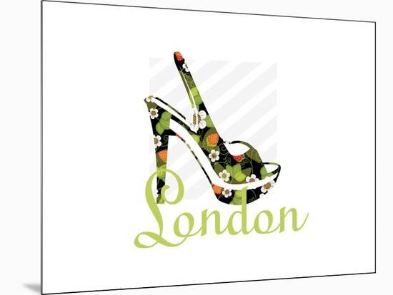 London Shoe-Elle Stewart-Mounted Art Print