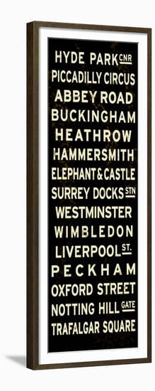 London Sign-null-Framed Art Print