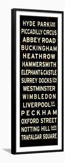 London Sign-null-Framed Art Print