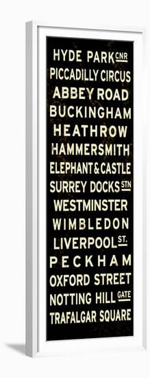 London Sign-null-Framed Art Print