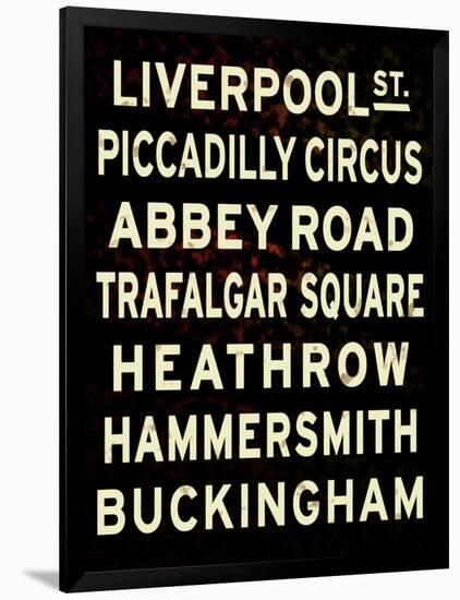 London Sign-null-Framed Poster