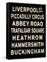 London Sign-null-Framed Stretched Canvas