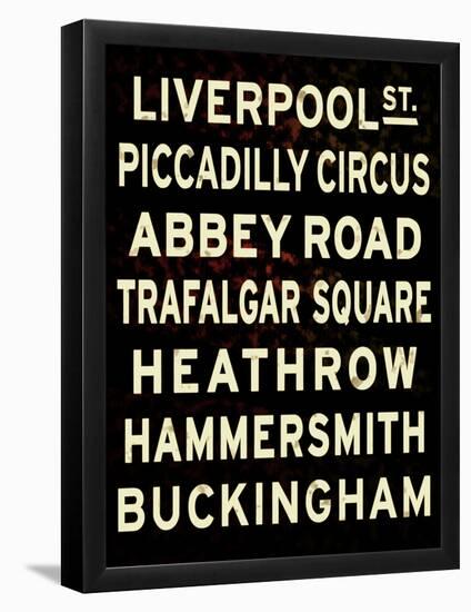 London Sign-null-Framed Poster