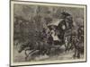 London Sketches, a Horse Down-James Macbeth-Mounted Giclee Print