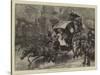 London Sketches, a Horse Down-James Macbeth-Stretched Canvas