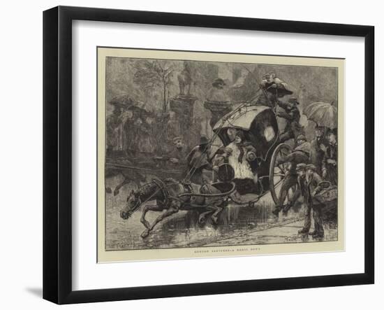 London Sketches, a Horse Down-James Macbeth-Framed Giclee Print