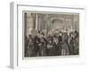 London Sketches, a Scene at a Charity Election at the London Tavern-null-Framed Giclee Print