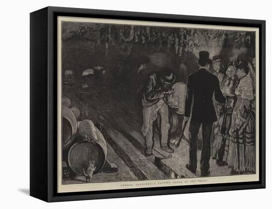 London Sketches, a Tasting Order at the Docks-William Small-Framed Stretched Canvas