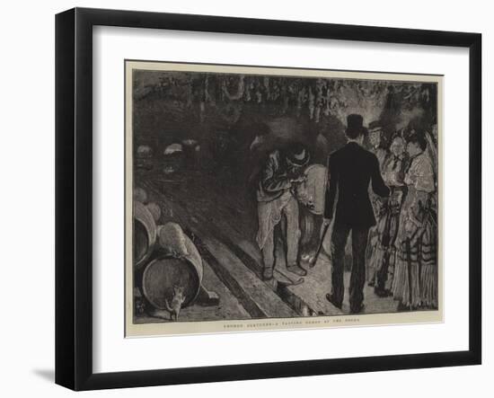 London Sketches, a Tasting Order at the Docks-William Small-Framed Giclee Print