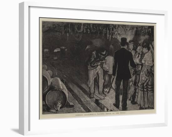 London Sketches, a Tasting Order at the Docks-William Small-Framed Giclee Print