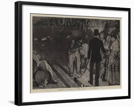 London Sketches, a Tasting Order at the Docks-William Small-Framed Giclee Print