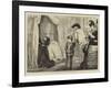 London Sketches, a Waxwork Exhibition-Marcus Stone-Framed Giclee Print