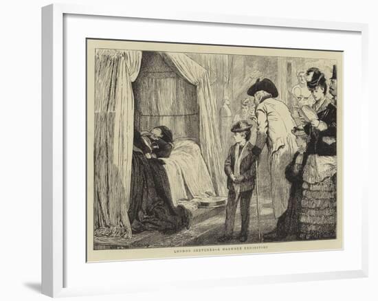 London Sketches, a Waxwork Exhibition-Marcus Stone-Framed Giclee Print