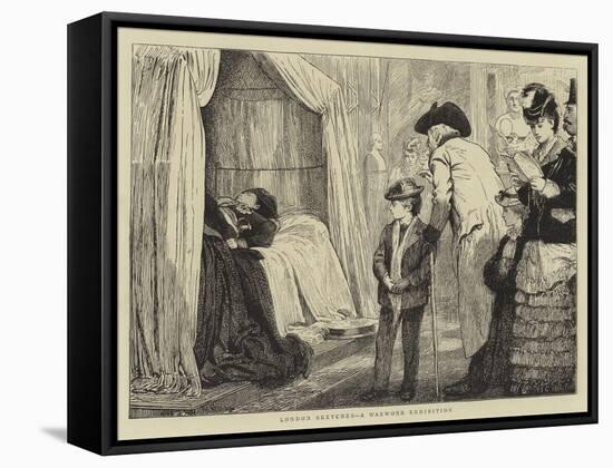 London Sketches, a Waxwork Exhibition-Marcus Stone-Framed Stretched Canvas