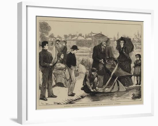 London Sketches, Miniature Yachting in Kensington Gardens-Robert Walker Macbeth-Framed Giclee Print