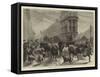 London Sketches, the Cattle Nuisance-Godefroy Durand-Framed Stretched Canvas