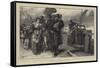 London Sketches, the Foundling-Frank Holl-Framed Stretched Canvas