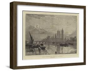 London Sketches, the Houses of Parliament-Myles Birket Foster-Framed Giclee Print