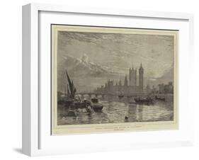 London Sketches, the Houses of Parliament-Myles Birket Foster-Framed Giclee Print