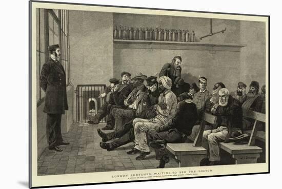 London Sketches, Waiting to See the Doctor-John Charles Dollman-Mounted Giclee Print