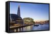 London Skyline at Dusk Including the Glc Building-Charlie Harding-Framed Stretched Canvas