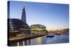 London Skyline at Dusk Including the Glc Building-Charlie Harding-Stretched Canvas