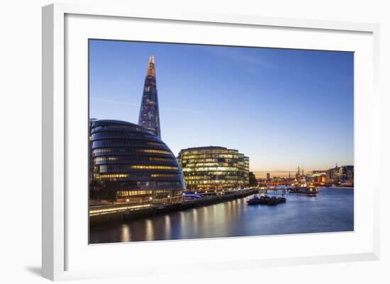 London Skyline at Dusk Including the Glc Building-Charlie Harding-Framed Photographic Print