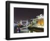 London Skyline at Night, London, England, United Kingdom, Europe-Graham Lawrence-Framed Photographic Print
