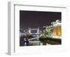 London Skyline at Night, London, England, United Kingdom, Europe-Graham Lawrence-Framed Photographic Print