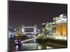 London Skyline at Night, London, England, United Kingdom, Europe-Graham Lawrence-Mounted Photographic Print