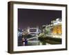 London Skyline at Night, London, England, United Kingdom, Europe-Graham Lawrence-Framed Photographic Print