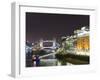 London Skyline at Night, London, England, United Kingdom, Europe-Graham Lawrence-Framed Photographic Print