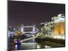 London Skyline at Night, London, England, United Kingdom, Europe-Graham Lawrence-Mounted Photographic Print