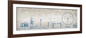 London Skyline Blue-Diane Stimson-Framed Art Print