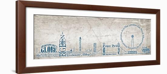 London Skyline Blue-Diane Stimson-Framed Art Print