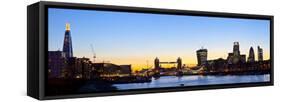 London Skyline Panoramic-chrisd2105-Framed Stretched Canvas