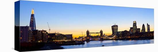 London Skyline Panoramic-chrisd2105-Stretched Canvas