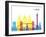 London Skyline Pop-paulrommer-Framed Art Print