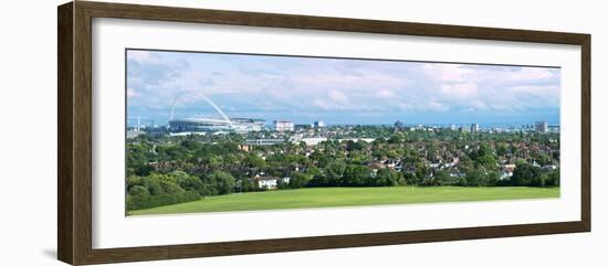 London Skyline Showing Wembley Stadium, London, England, United Kingdom, Europe-Graham Lawrence-Framed Photographic Print