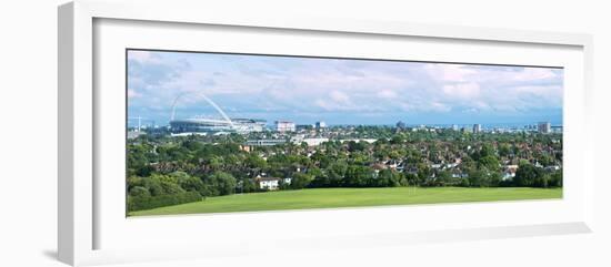 London Skyline Showing Wembley Stadium, London, England, United Kingdom, Europe-Graham Lawrence-Framed Photographic Print